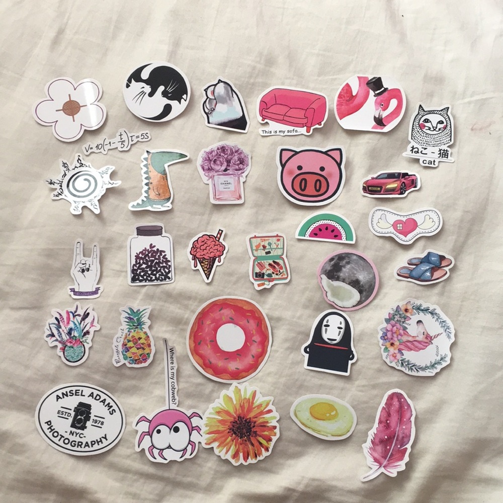 Pack of 30 laptops stickers